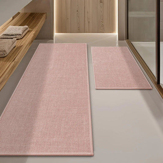 Dluxe Ave. Pink Bathroom Rug Sets/ 2 Piece, Absorbent
