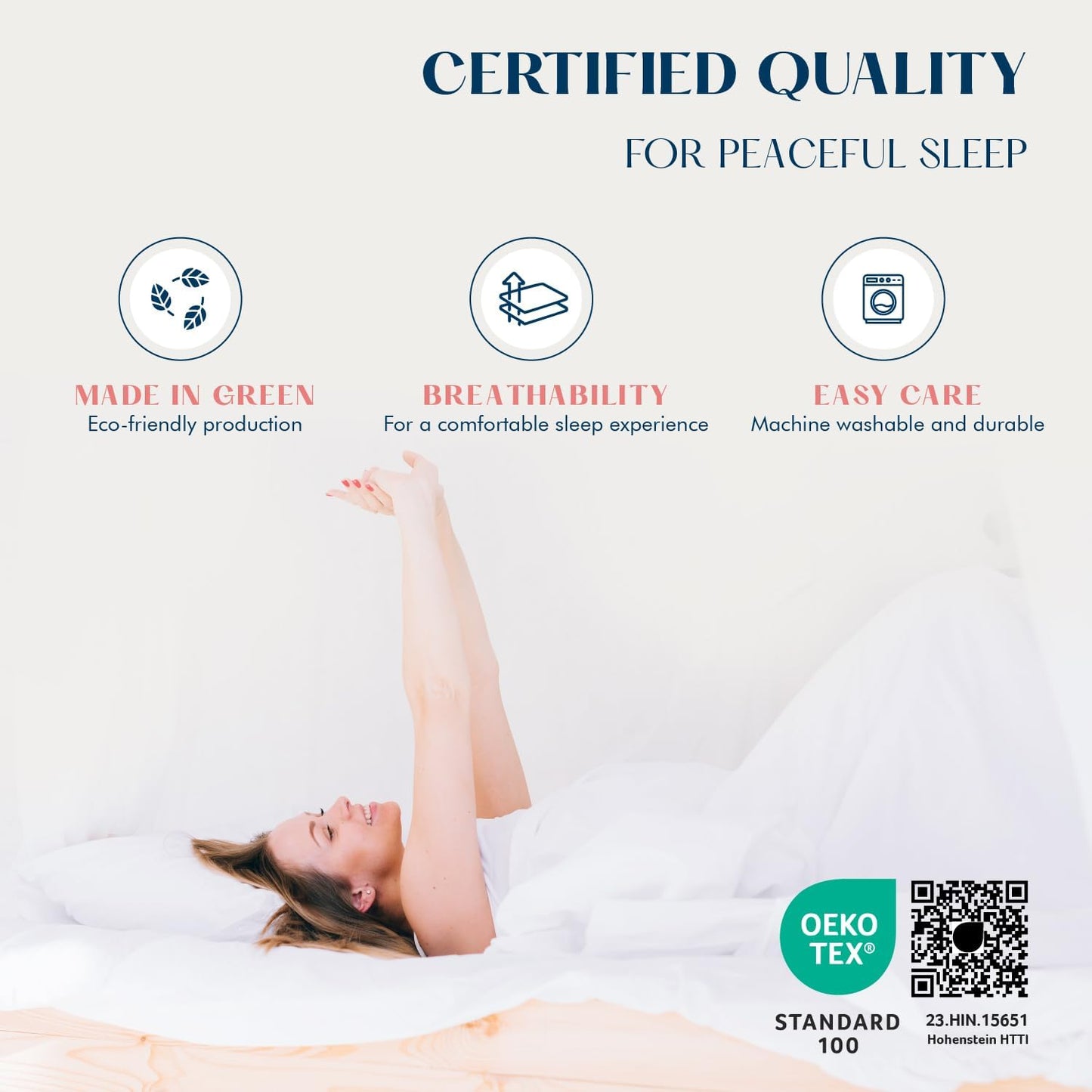 Dluxe Ave. ( CALI./ KING ) 4 Pcs Linen Sheets, 500 Thread Count, 100% Cotton, Extra Soft, Deep Pocket, Blush