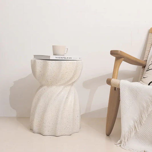 Dluxe Ave. Nordic Designer Round Side Table for Cozy Spaces