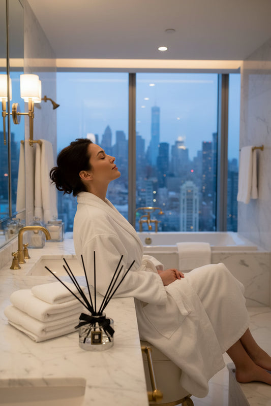 Dluxe Ave. Reed Diffuser Essential Oil Set for Home and Hotel