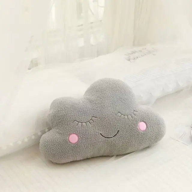 Dluxe Ave. Plush Moon Star Cloud Raindrop Baby Pillow Decor