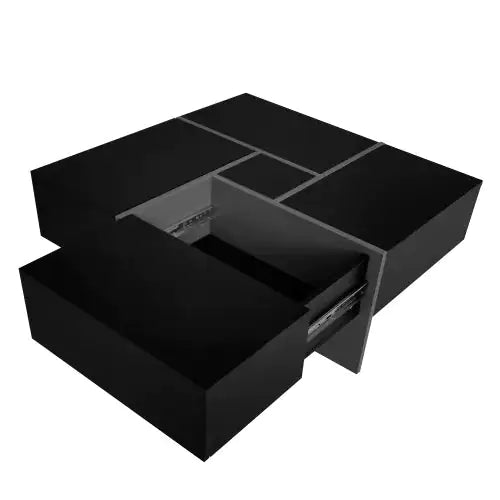Dluxe Ave. Unique Design Coffee Table With 4 Hidden Storage Compartments