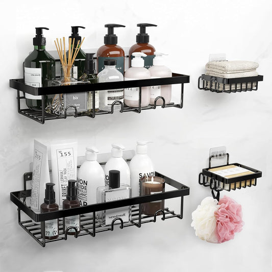 Dluxe Ave.  Wall Mounted Shelves 4 Pack Adhesive