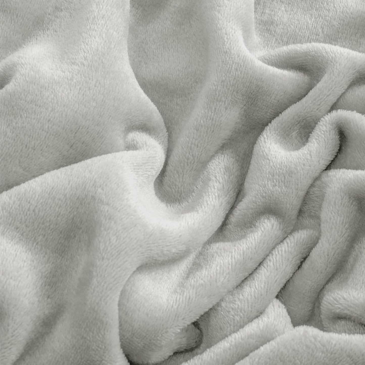 Dluxe Ave. ( QUEEN ) Faux Fur Sheet Set/ Luxury Ultra Soft Fleece Sheets/ 16" Deep Pocket/ Light Grey