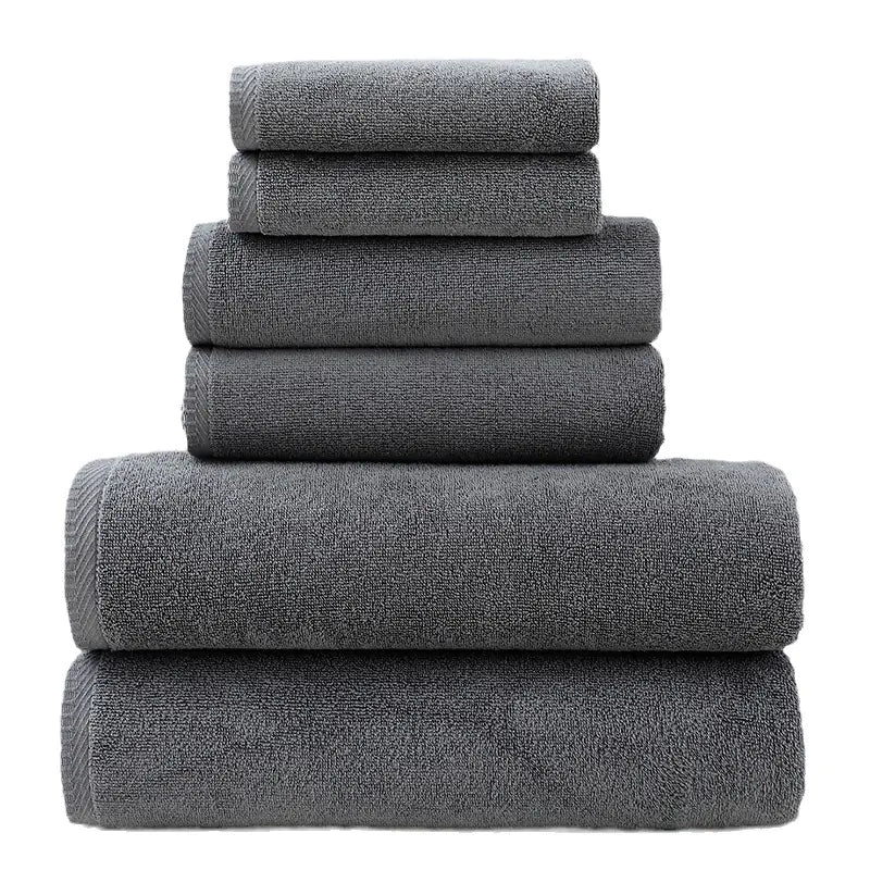 Dluxe Ave. Cotton Towel Set for Adults - 6 Pieces