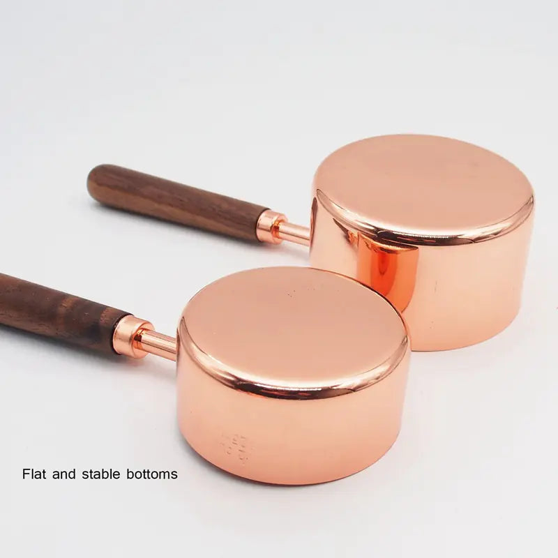 Dluxe Ave. Measuring Cup Set with Rose Gold Stainless Steel Spoons