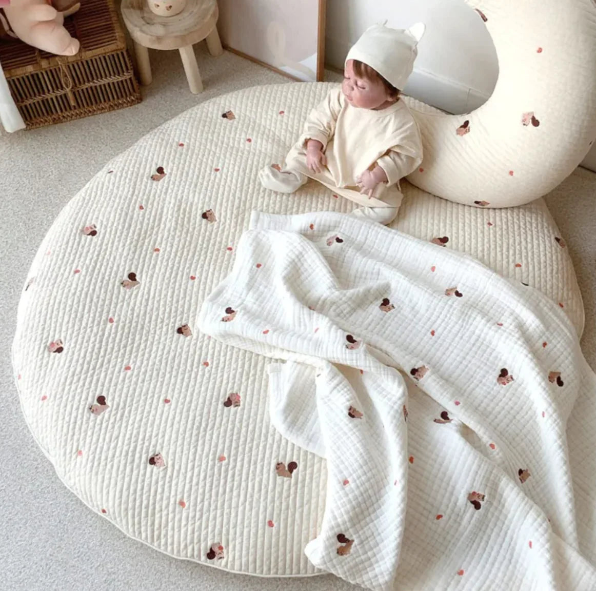 Dluxe Ave. Infant Round Crawling Play Mat
