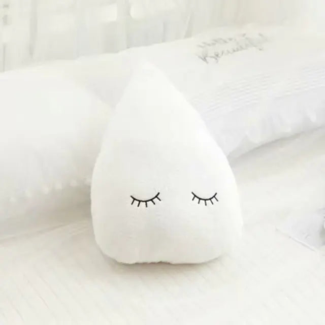 Dluxe Ave. Plush Moon Star Cloud Raindrop Baby Pillow Decor