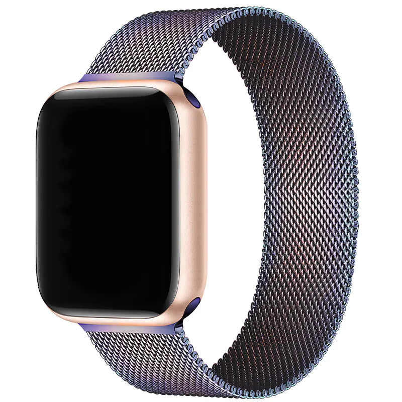 Dluxe Ave. Milanese Magnetic Steel Band for Apple Watch Series 56789 SE