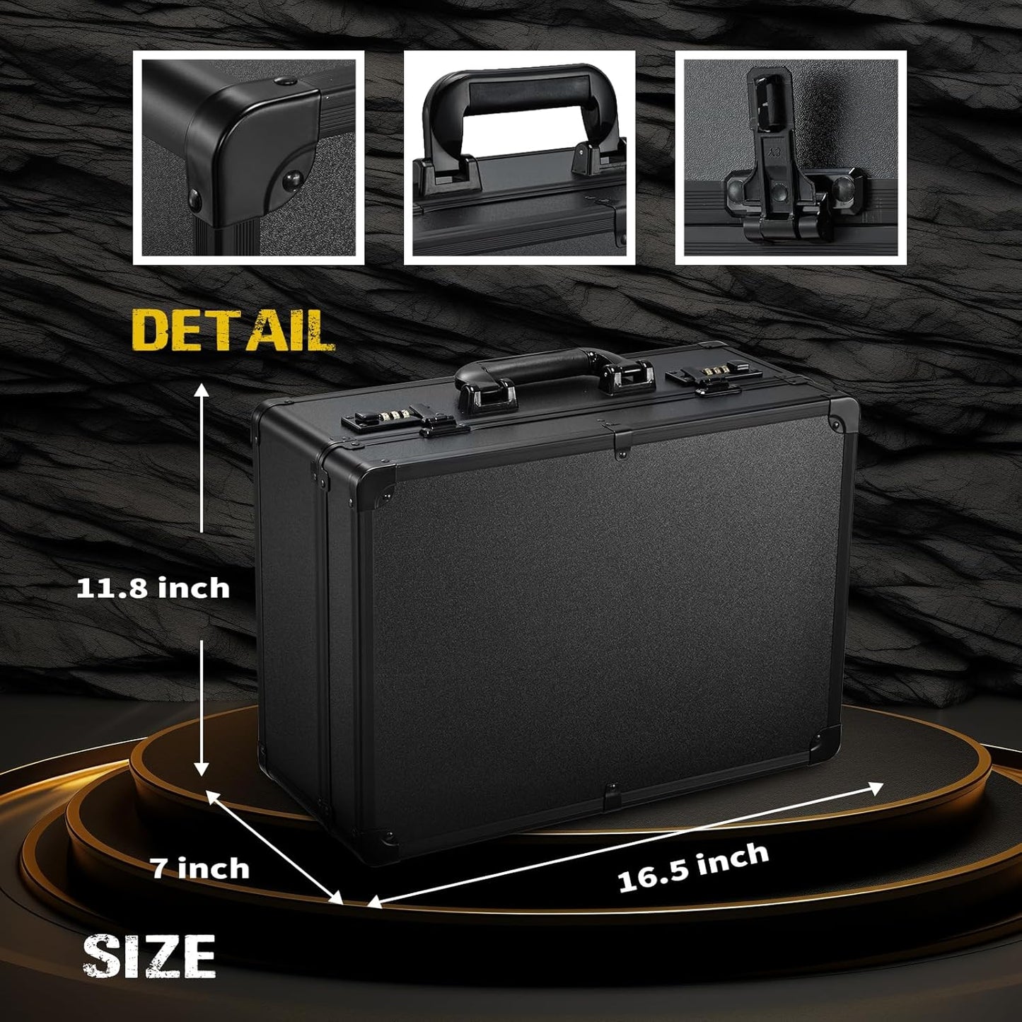 Dluxe Ave. Barber Accessories Case Lock/ Black