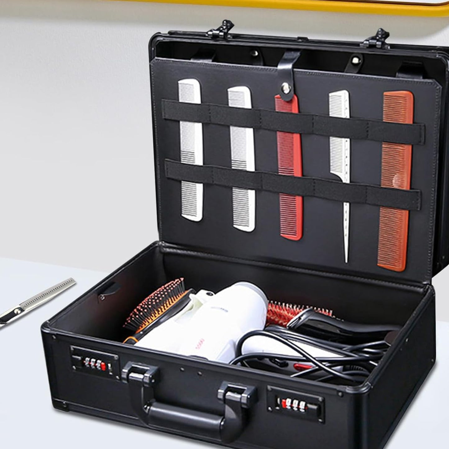 Dluxe Ave. Professional Barber Supplies Case/ Black