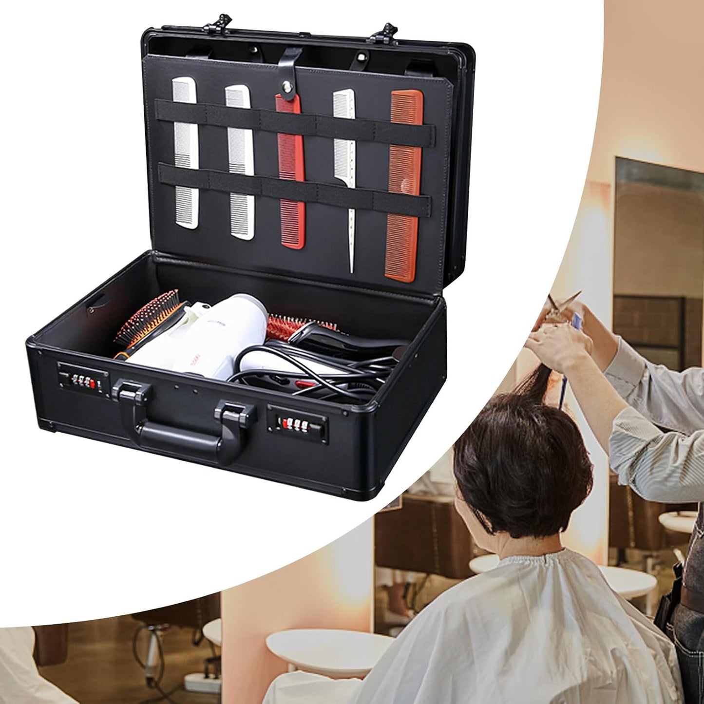 Dluxe Ave. Professional Barber Supplies Case/ Black