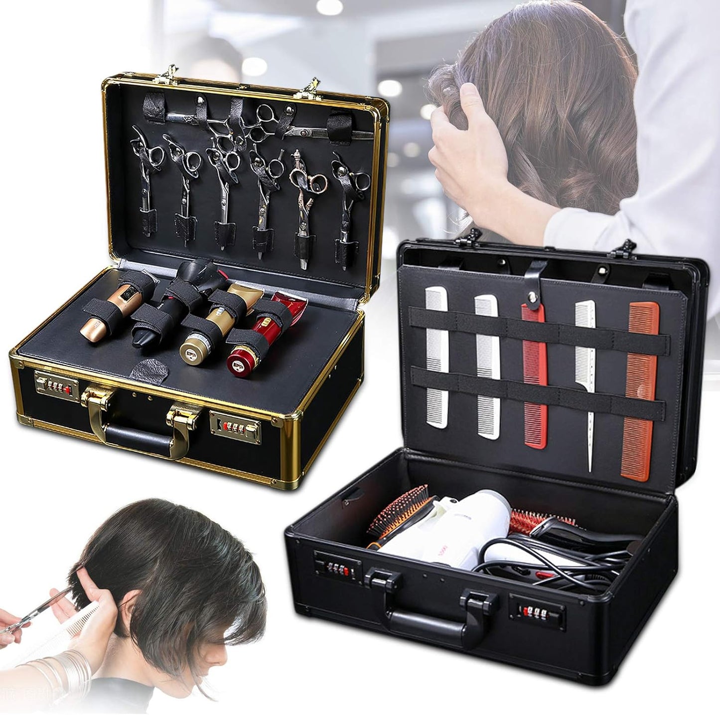 Dluxe Ave. Professional Barber Supplies Case/ Black