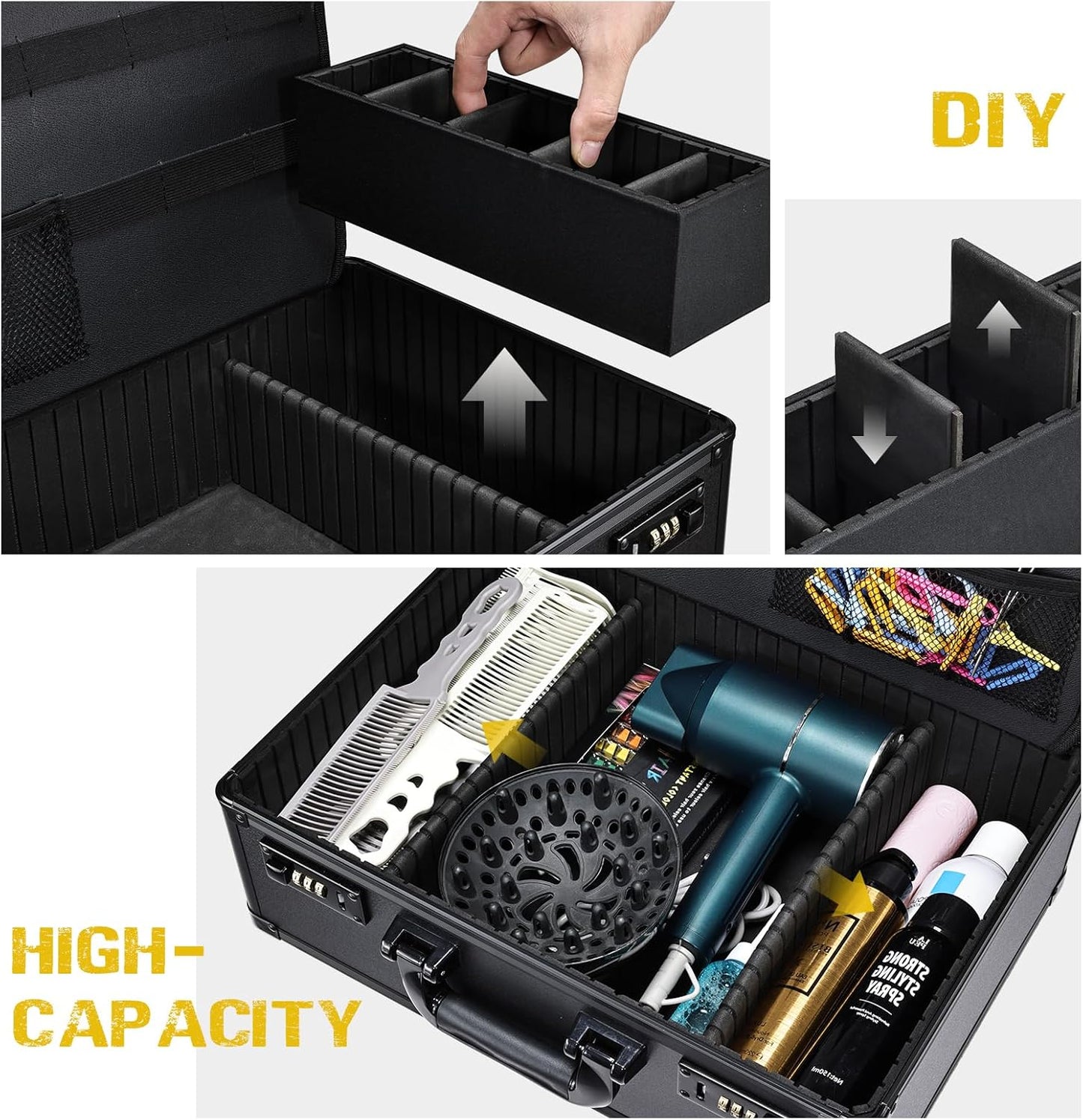 Dluxe Ave. Barber Accessories Case Lock/ Black