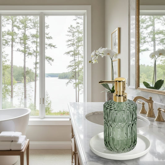 Dluxe Ave. Refillable Liquid Hand Soap Soap Dispenser (Green)