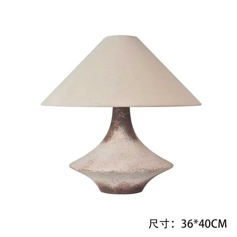 Dluxe Ave. Zhongshan Ceramic Table Lamp - Vintage Japanese Style