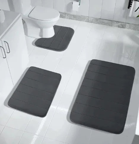 Dluxe Ave. Water Absorbent Mat Set for Bathroom and Kitchen (3pcs)