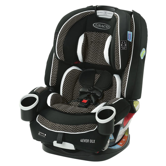 Dluxe Ave. Graco 4Ever DLX 4-in-1 10 Years Use Infant to Toddler Car Seat Zagg Includes Rear Facing Forward Facing Highback Booster & Backless Booster Seat options