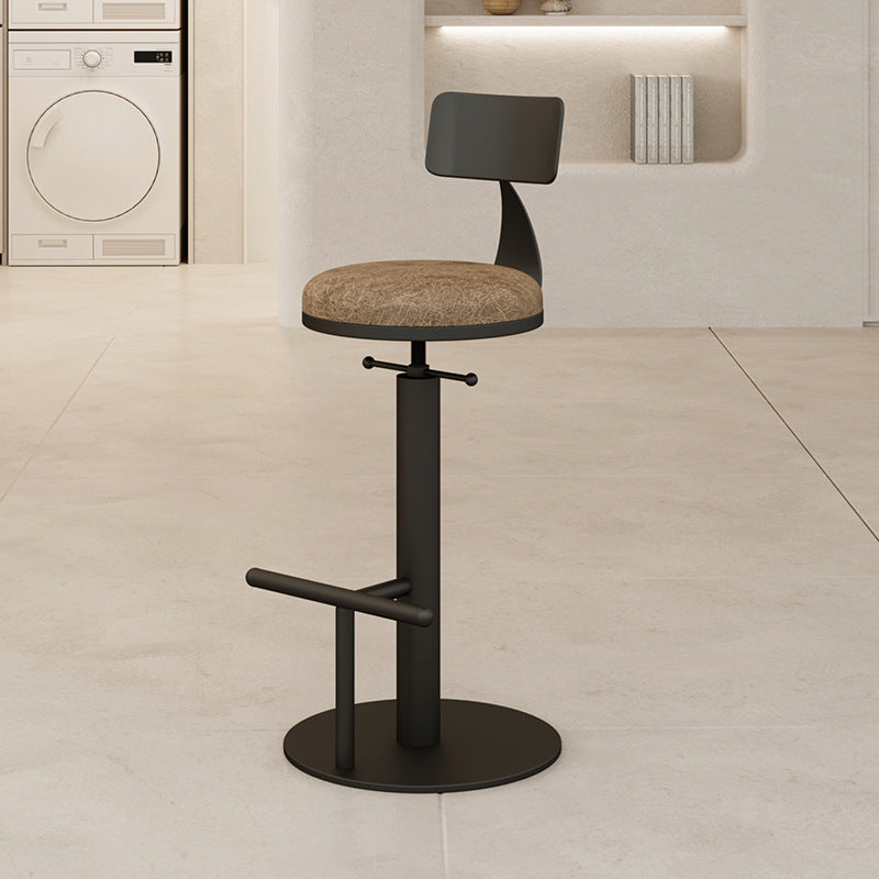 Adjustable Height Swivel Bar Stool