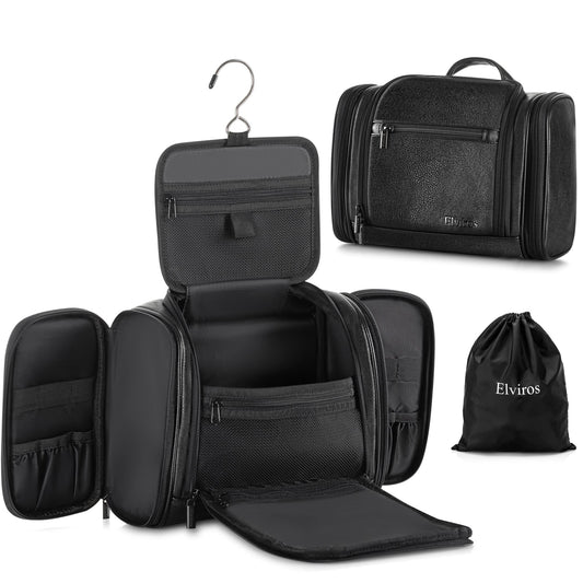 Dluxe Ave.Travel Hanging Toiletry Bag/ X Large/ (Black)