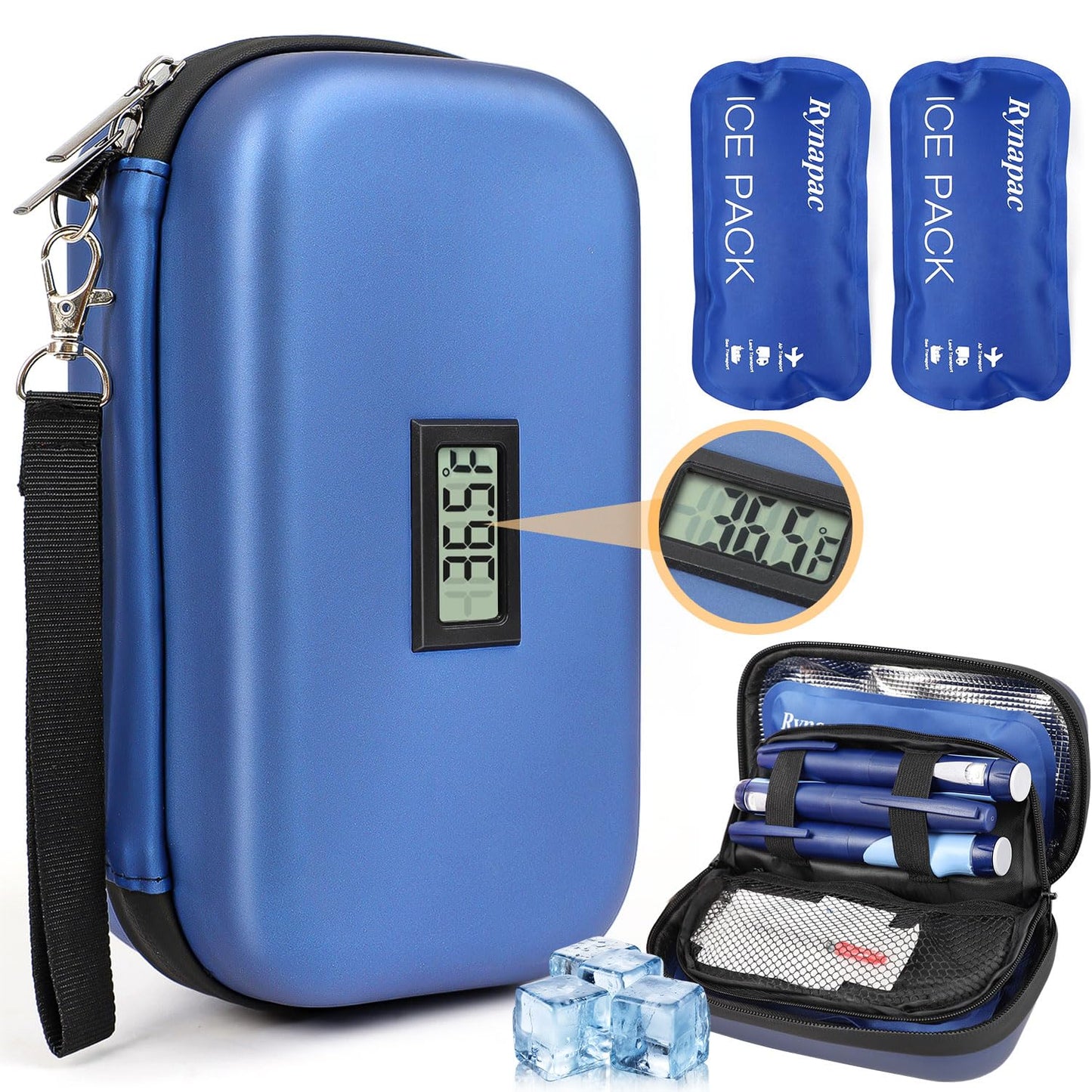 Dluxe Ave.  Insulin Cooler Travel Case/ TSA Approved/ Medication Cooler for Travel /Temperature Display
