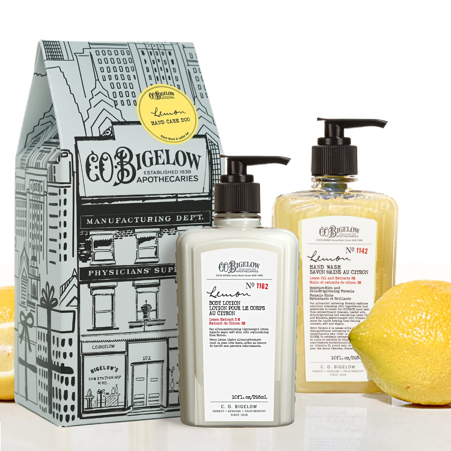 Dluxe Ave. Lemon Hand Care Hand Soap & Lotion/ 10fl oz Each