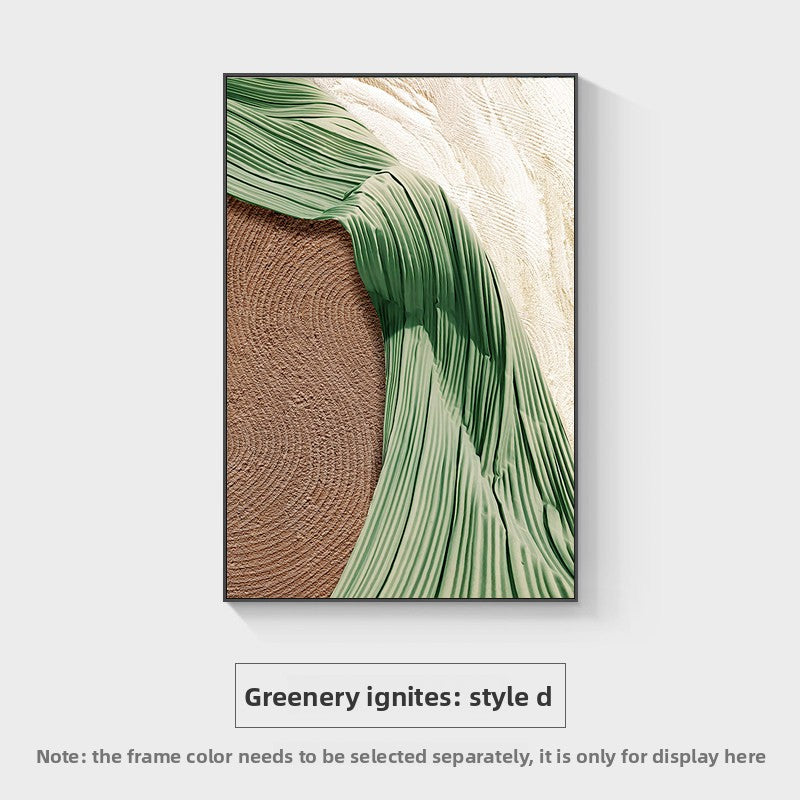 Green abstract decorative painting