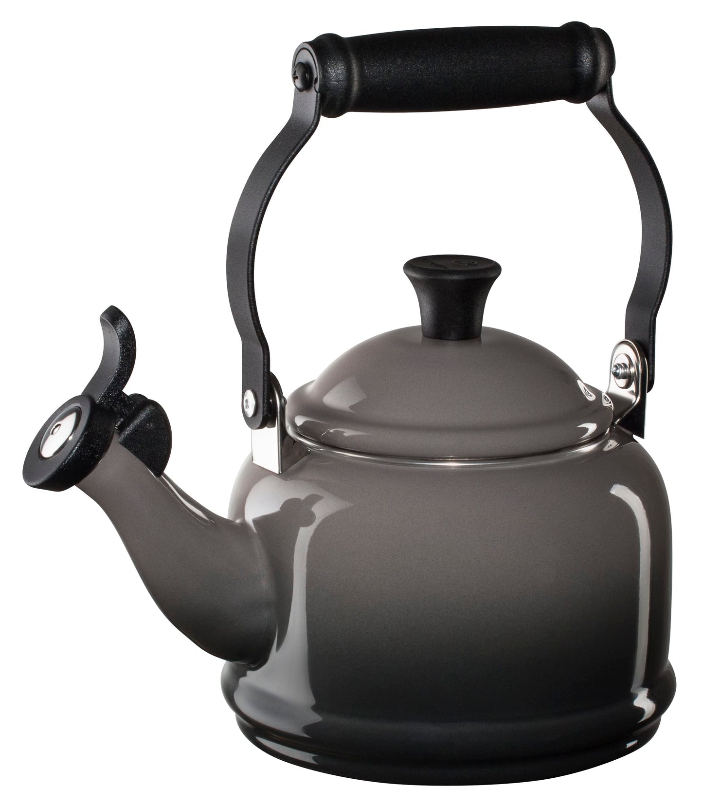 Dluxe Ave. Enamel On Steel Demi Tea Kettle 1.25 qt. Oyster