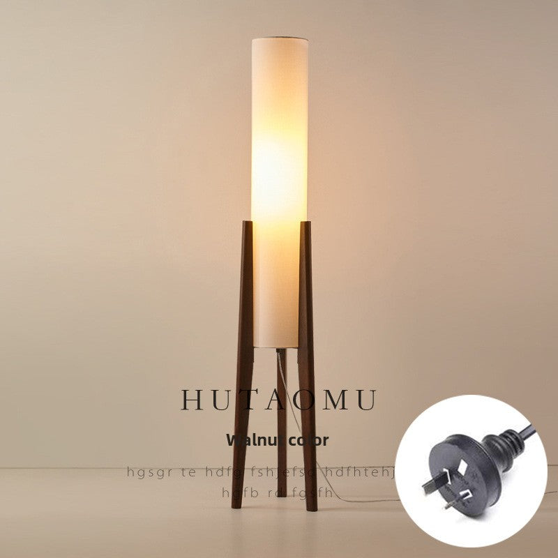 Dluxe Ave. New Chinese Style Natural Wood Floor Lamp