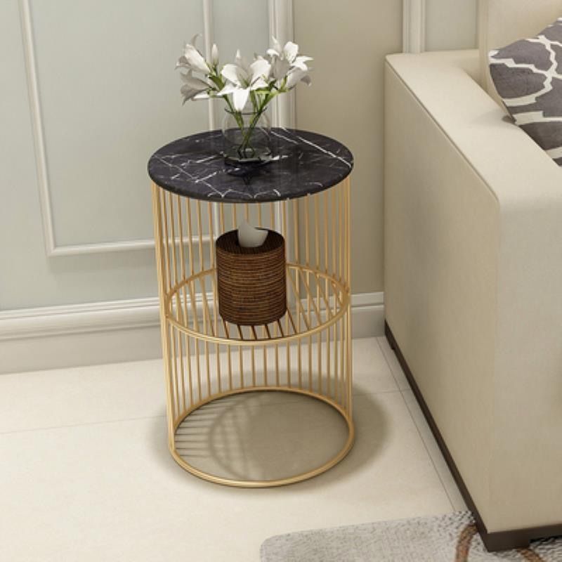 Nordic Marble Top Metal Side Table