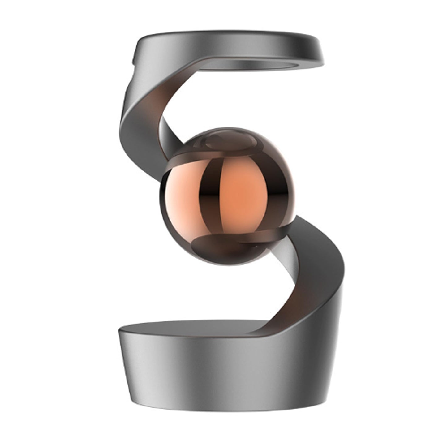 Dluxe Ave. Kinetic Spinning Desk Metal Fidget for Office,  (Gray Rose Gold)