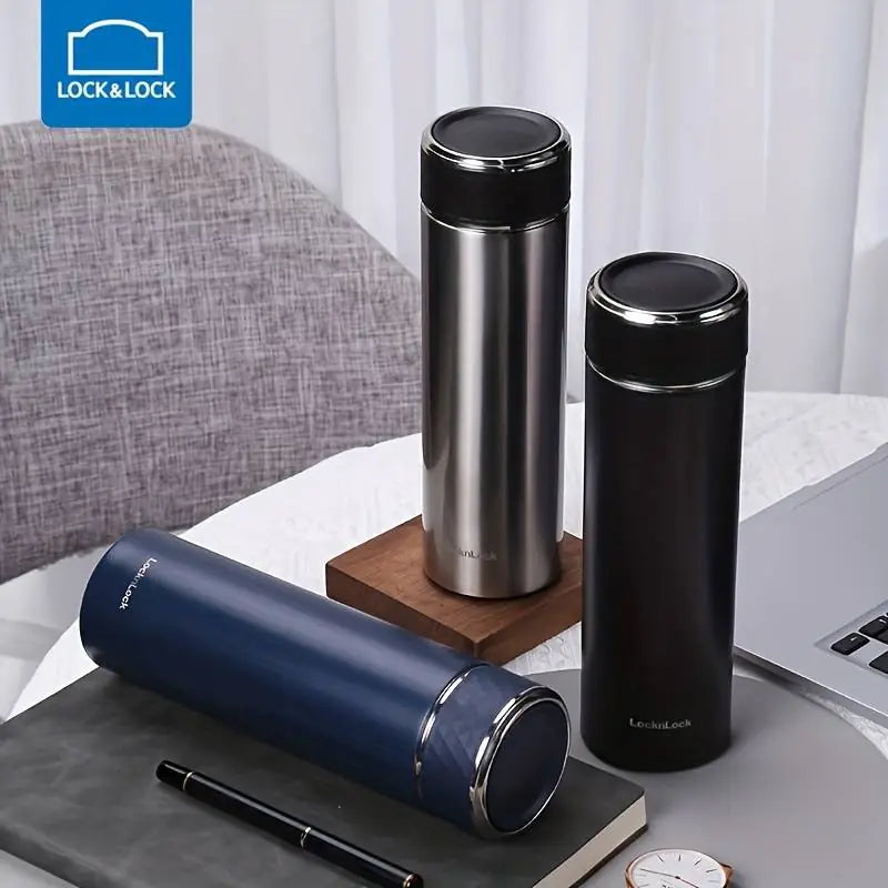 Dluxe Ave. Lock&Lock Thermal Coffee Bottle, 450ml Stainless Steel