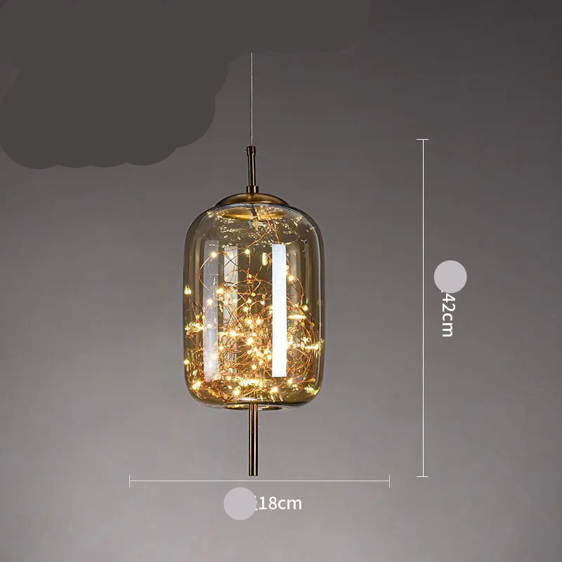 Dluxe Ave. Nordic Style Glass Pendant Light for Bar and Hotel