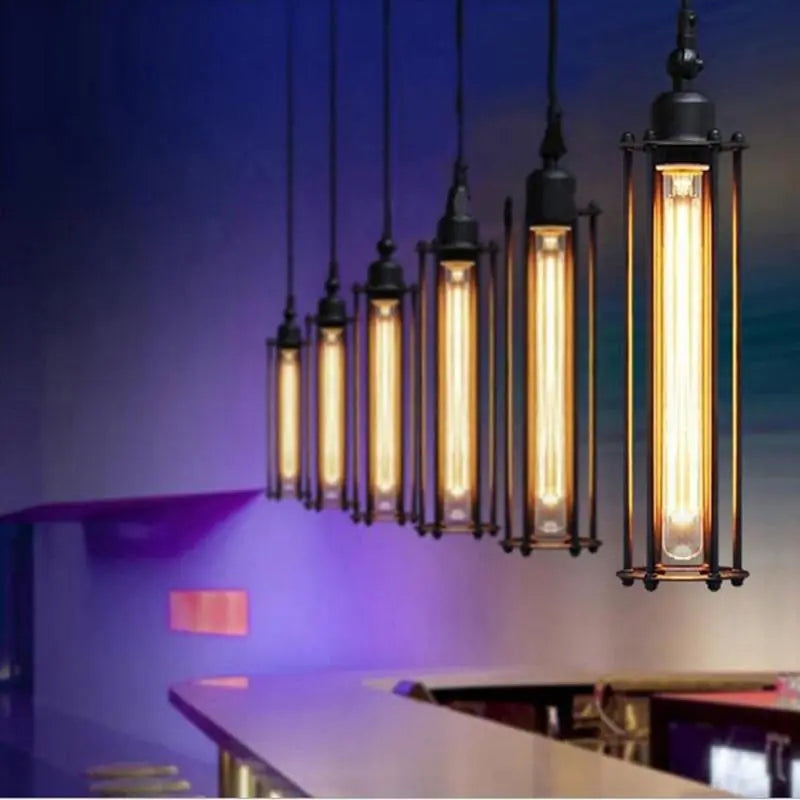 Dluxe Ave. Vintage Industrial Metal Pendant Lamp for Bars and Restaurants