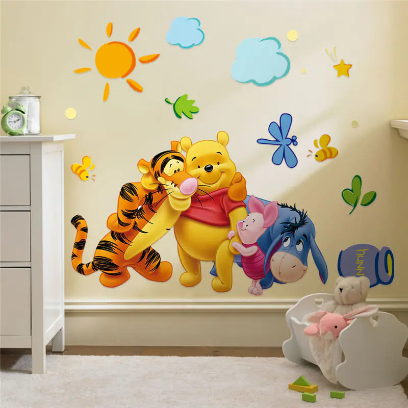 Dluxe Ave. Winnie the Pooh Wall Stickers for Kids Room Decor