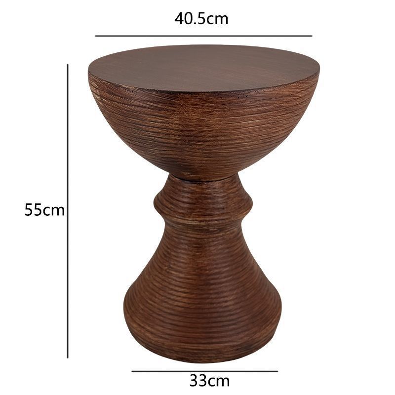 Artistic Rubber Wood Side Table