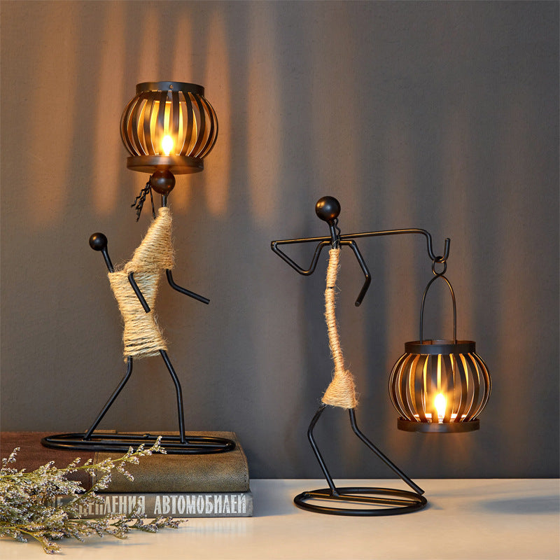 Creative Iron Candle Holder