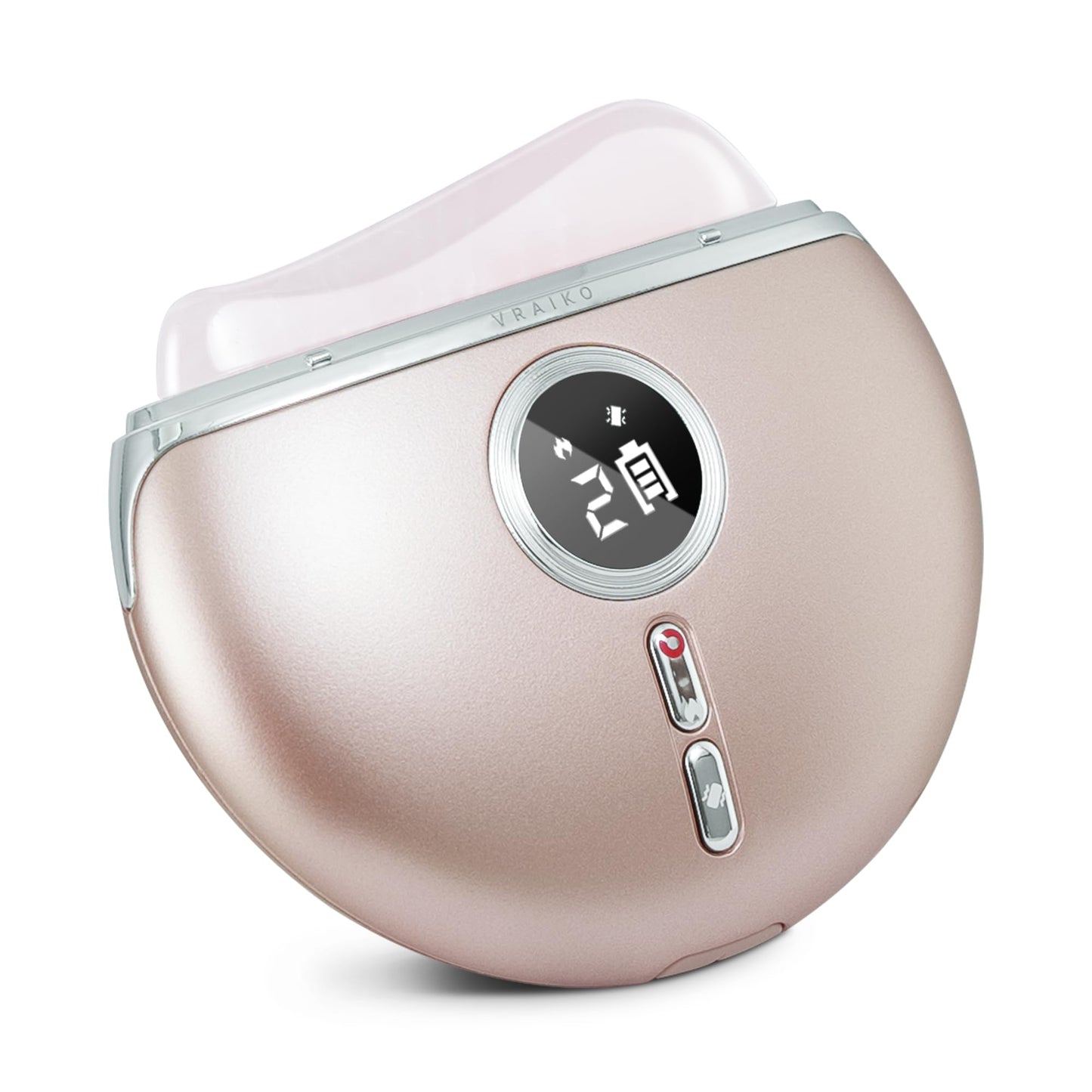 Dluxe Ave. VRAIKO Alpenglow Electric Gua Sha Device Rose Quartz Gua Sha Facial Tools with Heat and Vibration