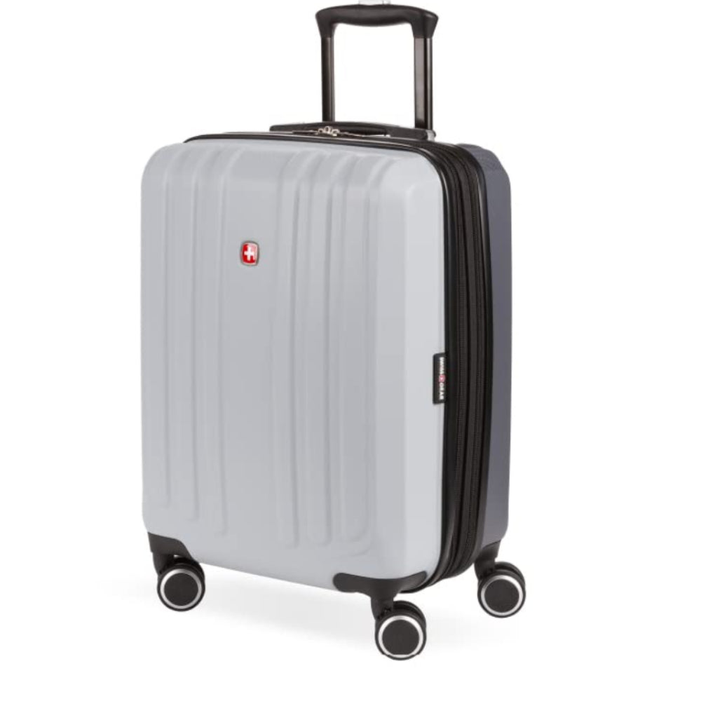 Dluxe Ave. Hardside Expandable Luggage with Spinner Wheels/ (Ash Grey)  19-Inch