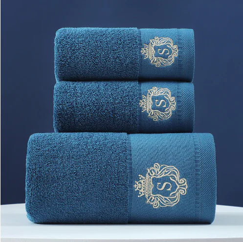 Dluxe Ave. 3 Pcs Ultra-Soft Cotton Bath Towel Set for Home