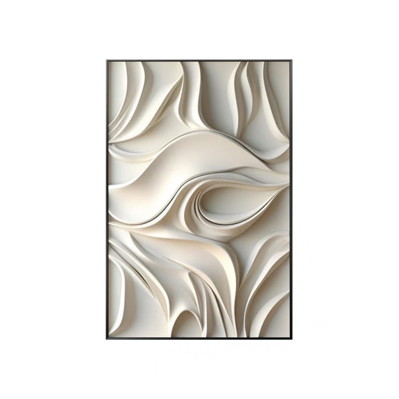 Minimalist Abstract Wall Art with Aluminum Frame