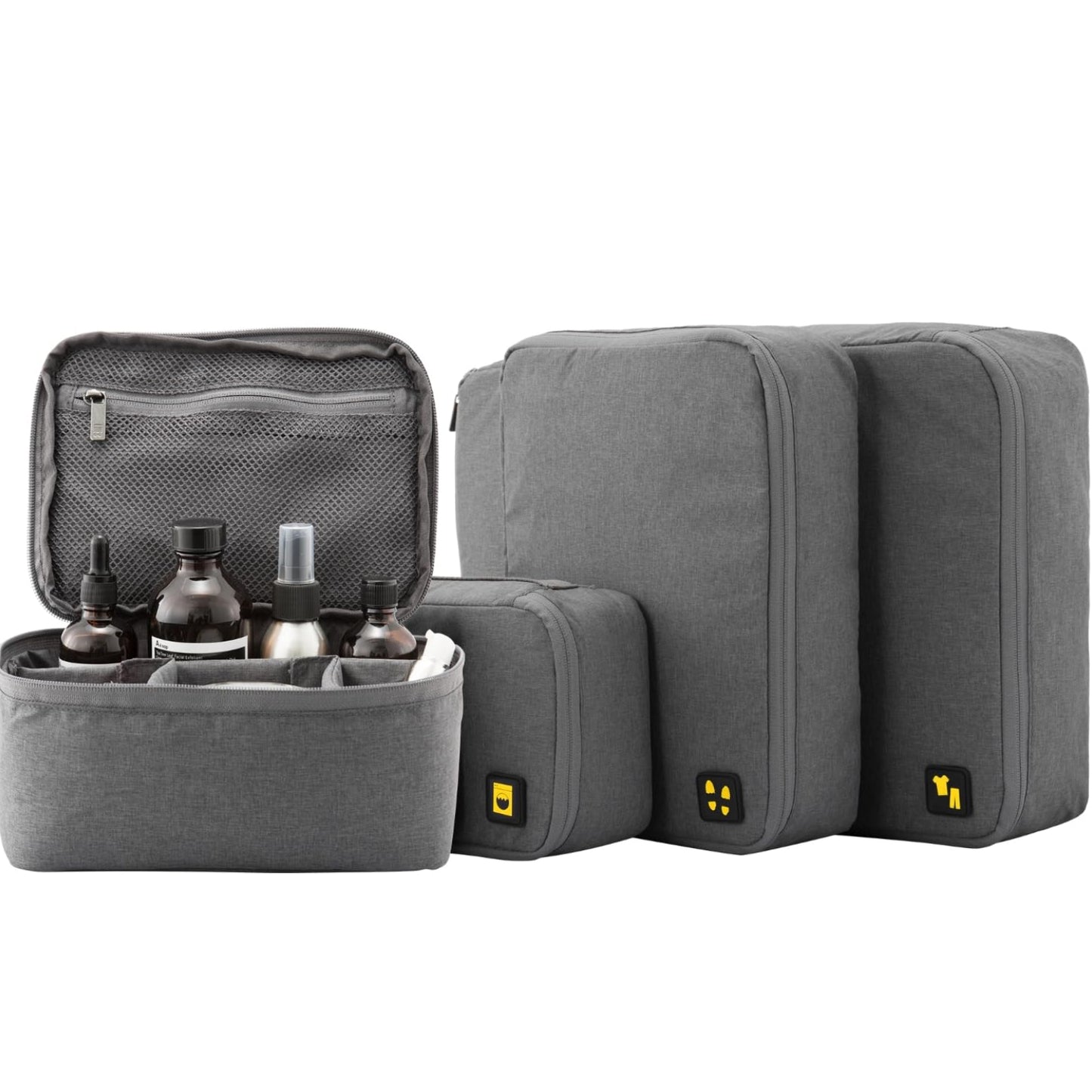 Dluxe Ave. 4 Set Packing Carry On Packing Organizers bags / Grey