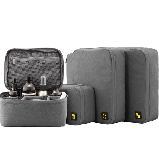 Dluxe Ave. 4 Set Packing Carry On Packing Organizers bags / Grey