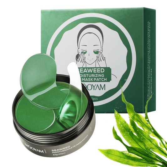 Dluxe Ave. GUOYAOLIFU Under Eye Patch for Dark Circles and Puffy EyesHydrating Eye Masks Smooth Wrinkles and Under-eye EggMoisturizing Under Eye Pads For WomenSeaweed Eye Mask Patch-60 Pcs