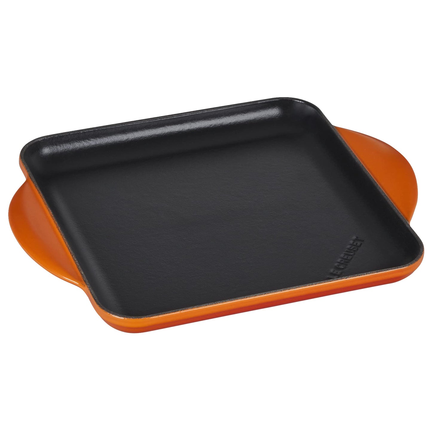 Dluxe Ave. ( Limited Edition)  Enamaled Cast Iron Square Griddle 9.5" (Flame)