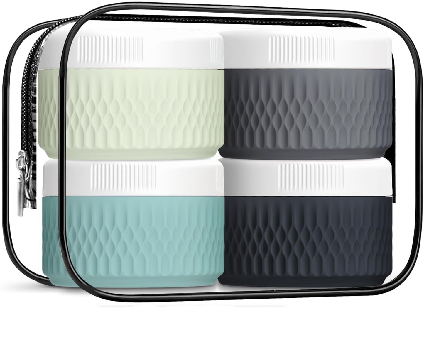 Dluxe Ave. Travel Containers for Toiletries/ BPA Free/ TSA Approved/ 2oz