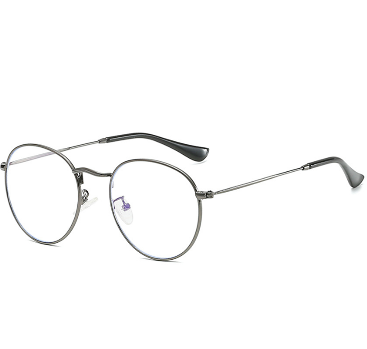 Artistic Metal Frame Oval Glasses for Men and Women
