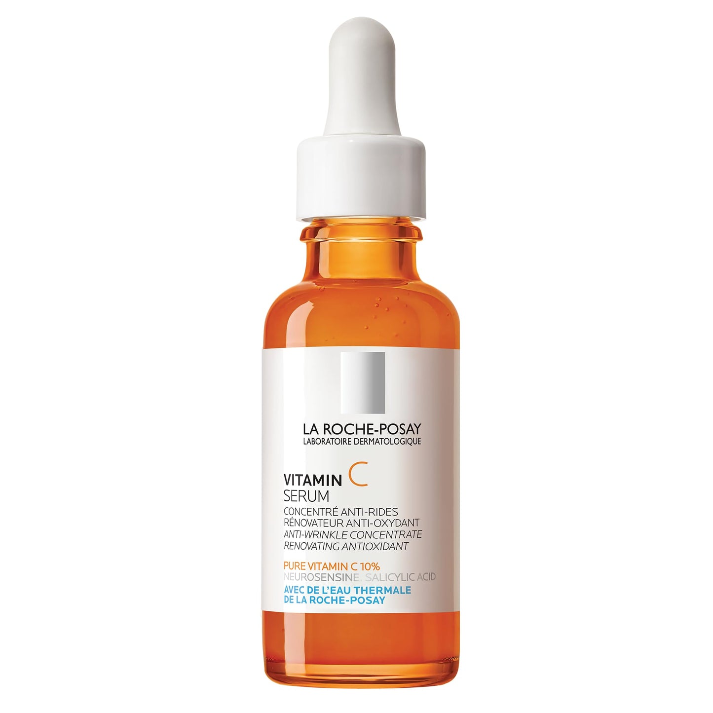 Dluxe Ave. La Roche-Posay Pure 10% Vitamin C Serum For Face With Hyaluronic Acid & Salicylic Acid Hydrating & Brightening Serum Boost Radiance & Reduce Wrinkles Paraben Free