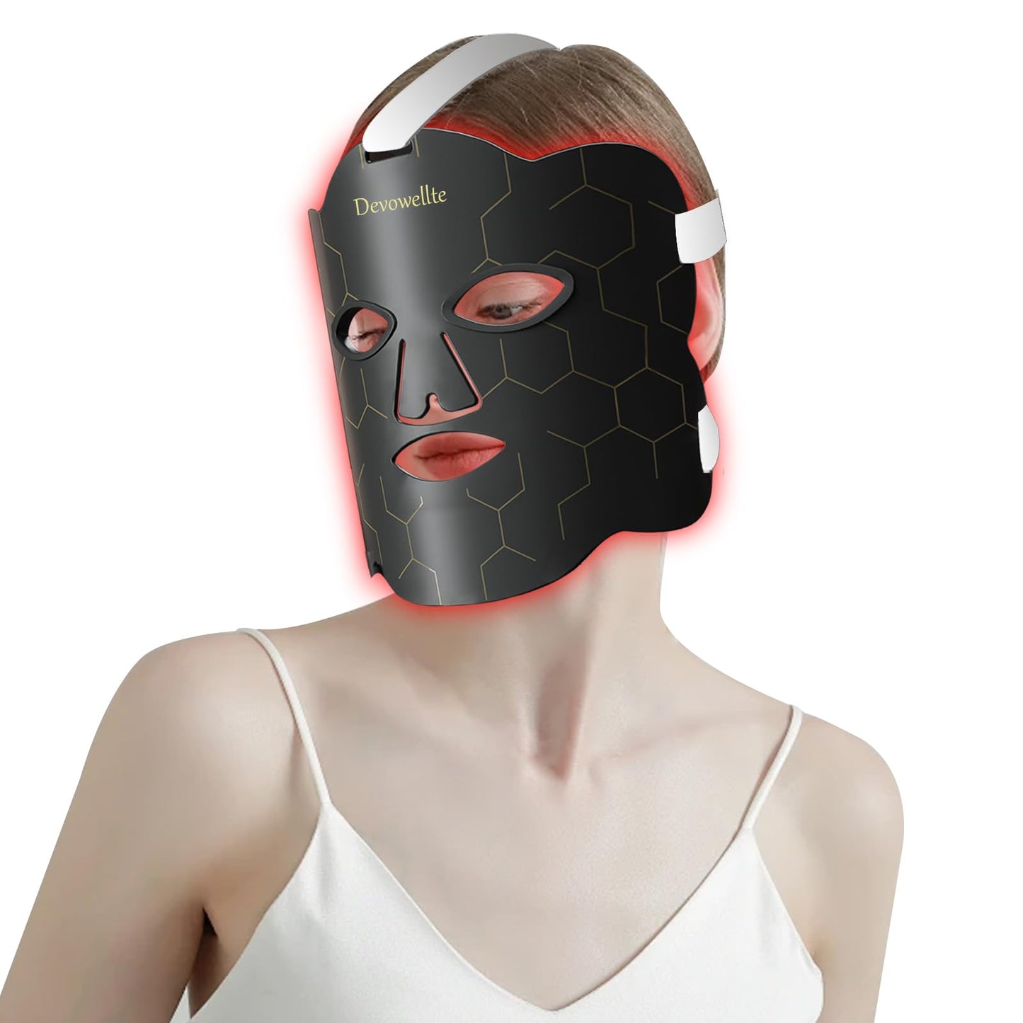 Dluxe Ave. Red Light Therapy for Face660nm & 850nm Combination Band/ LED Face Light