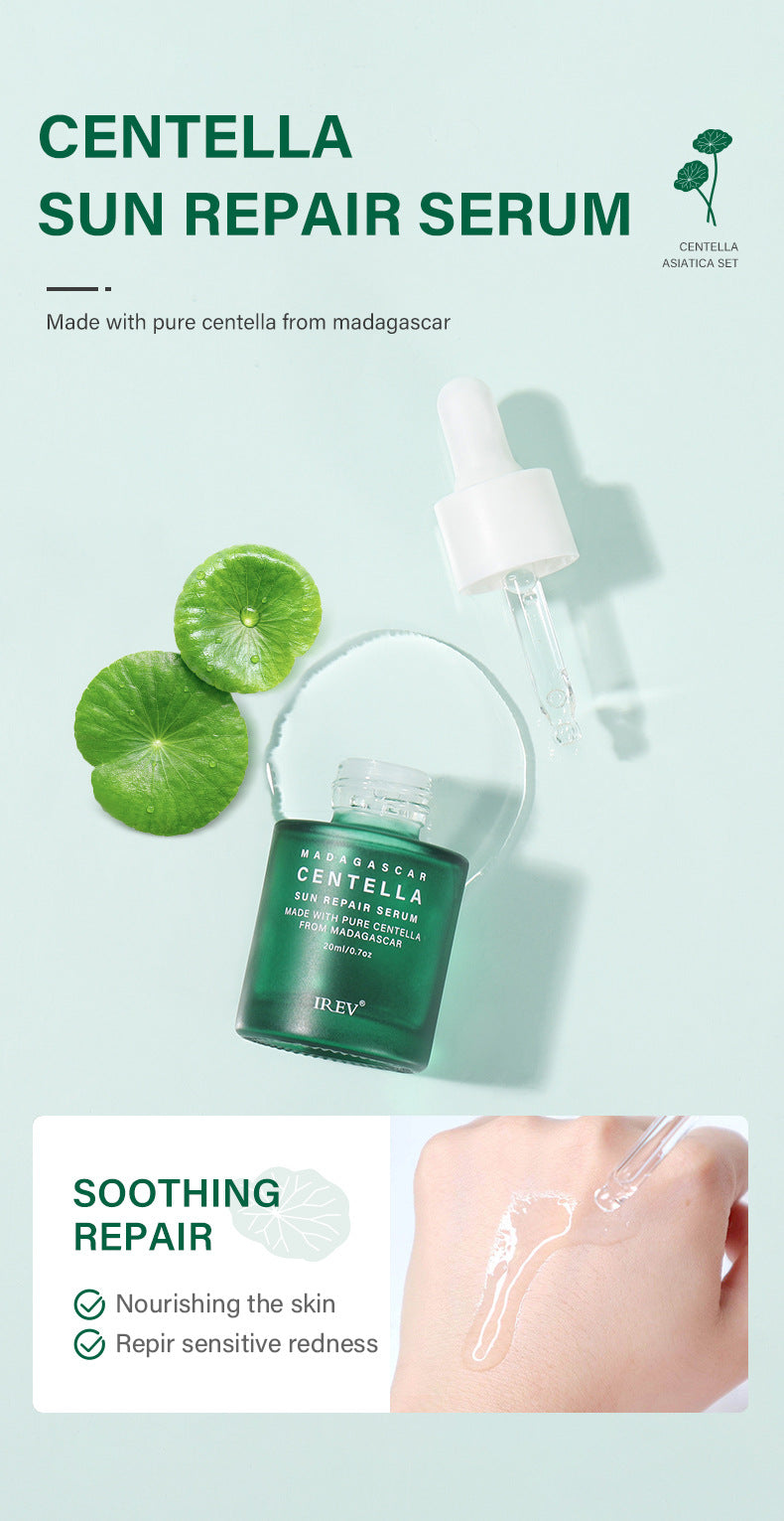 Dluxe Ave. Private Label Skin Repair Centella Skin Care Kit Soothes Acne Face Care Centella Asiatica Extract Natural Facial Skin Care Set